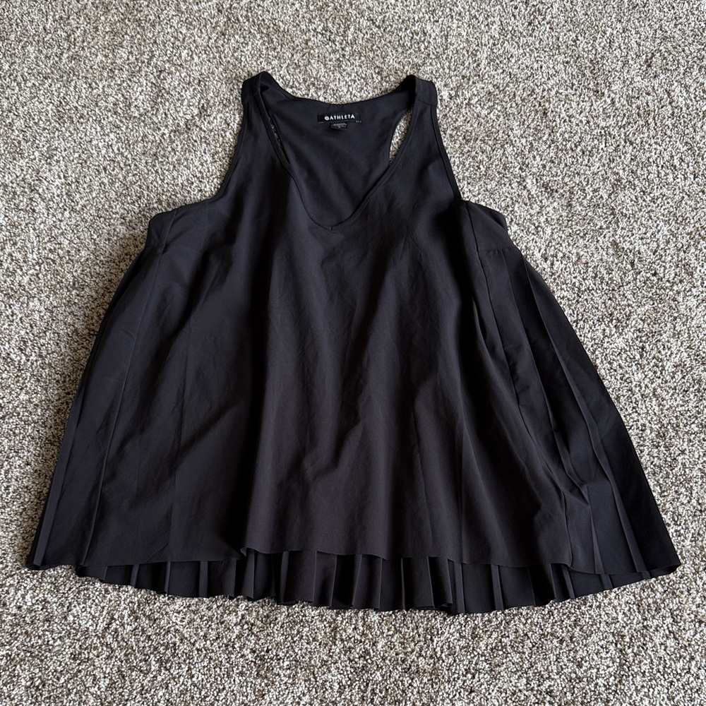 Athleta Women's Black Flowy Tank Top